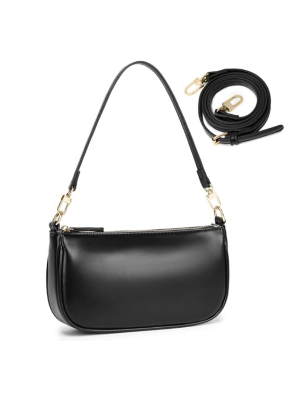 Y2K PU Leather Shoulder Bag Clutch Small 90s Purse